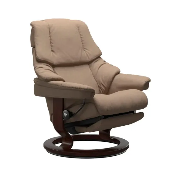 Stressless Reno M Classic Power Leg Back + Battery Pack Dinamica Beige Brown