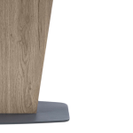 Стол стеклянный Woodville Теон магеллан, галифакс натуральный, графит