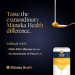 Manuka Health, леденцы с медом манука, натуральный лимон, MGO 400+, 15 леденцов