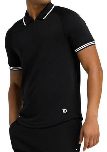 Мужское теннисное поло Wilson Players Seamless 2.0 - black