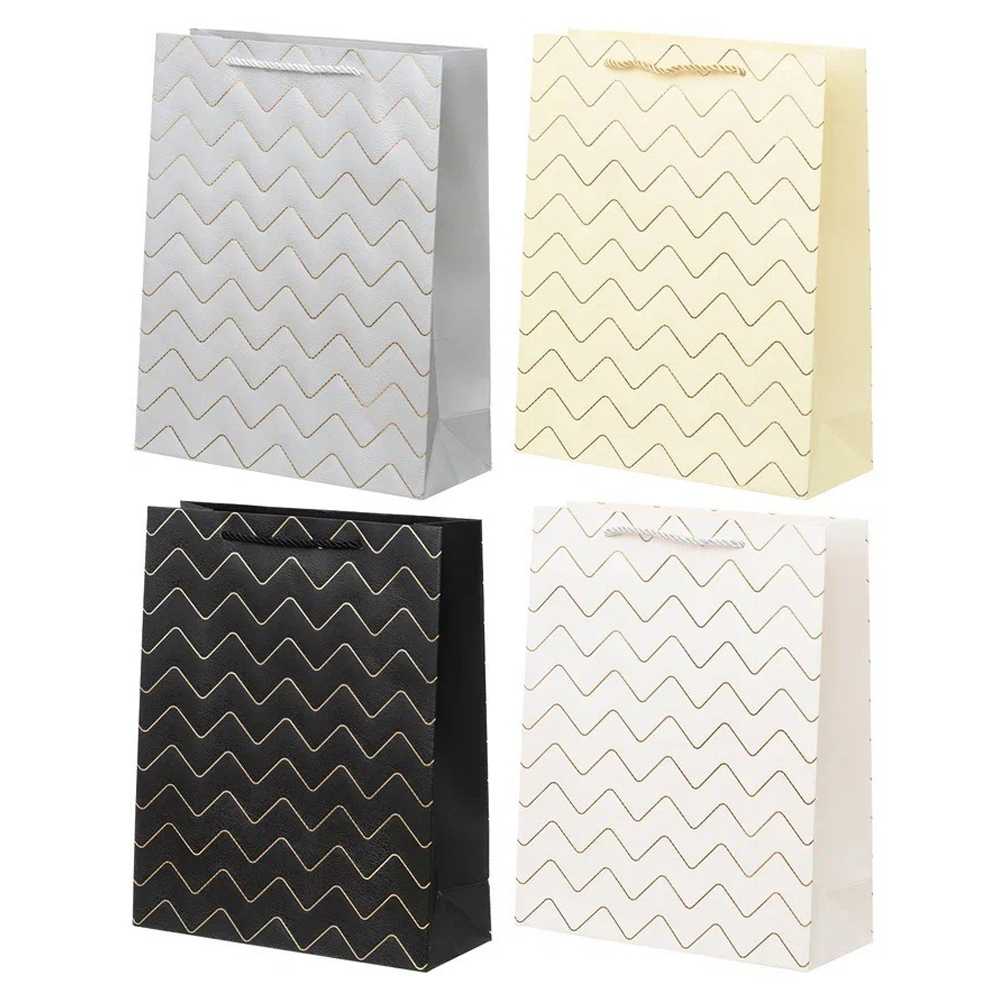 Подарочный пакет Basir, серия "Зиг-заг", 26*32*10 см, ассорти