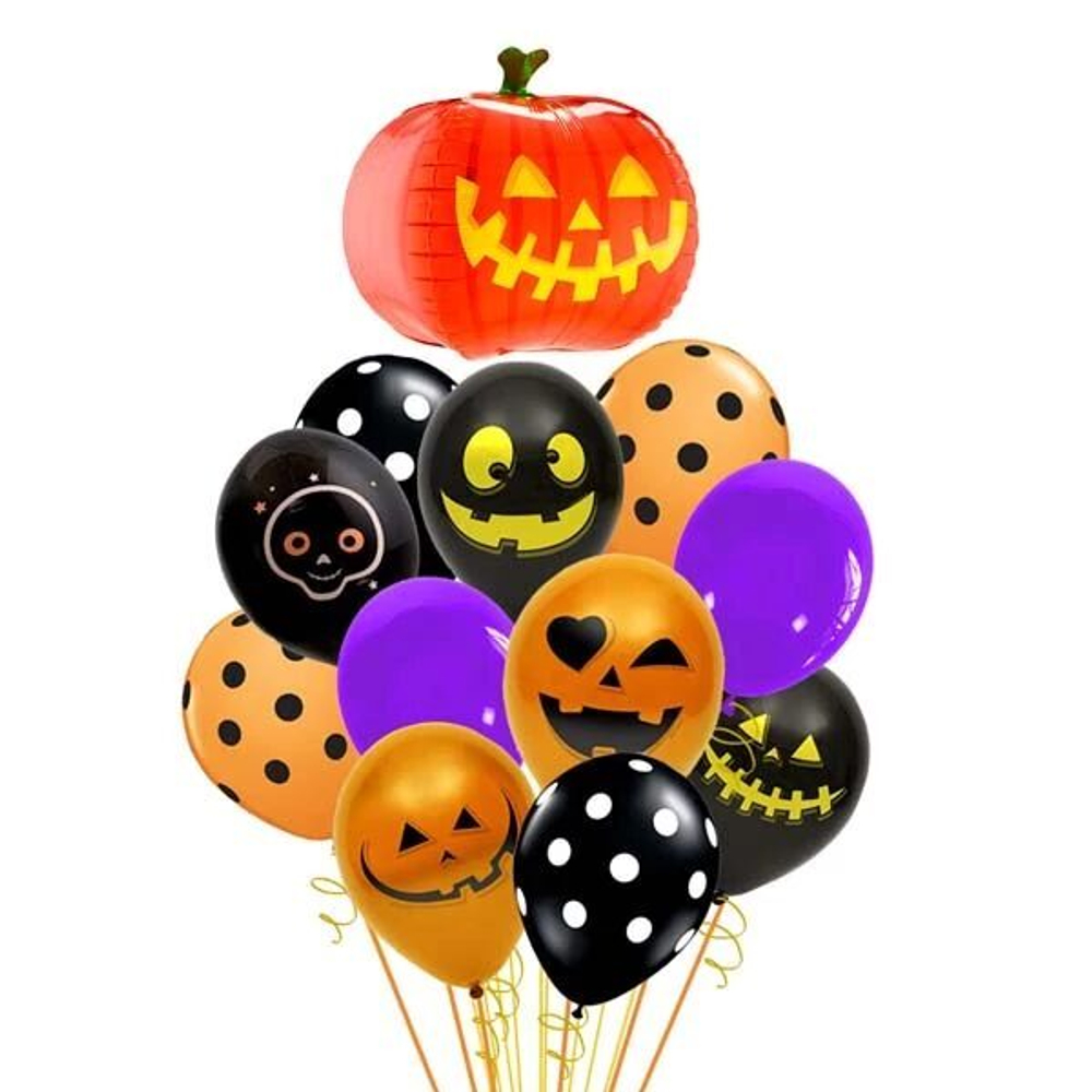 Композиция из шаров Оранжевая тыковка