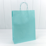 Пакет подарочный 31х42х11.5см (Голубой, Крафт)