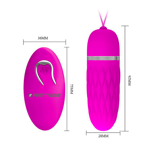 Лиловое виброяичко с дистанционным управлением 9,2см Pretty Love Dawn BI-014404W