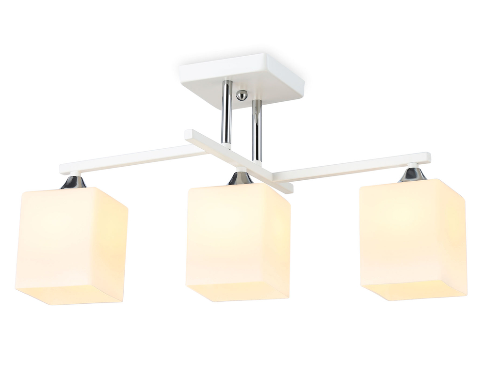 TR303113/3 WH/CH/FR белый/хром/белый матовый E27/3 max 40W 490*260*290