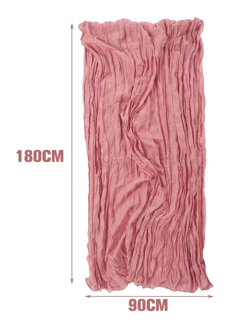 Дорожка для стола полупрозрачная полиэстер/хлопок 90х180см, розовый