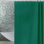 Штора для ванной комнаты ZALEL эконом 180*180 состав 100% PEVA c кольцами YE-0026A зеленый