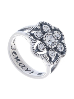 "Виара" кольцо в серебряном покрытии из коллекции "Marella" от Jenavi