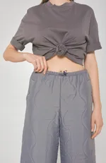 Брюки Alexandra Talalay стёганые AT019 серые