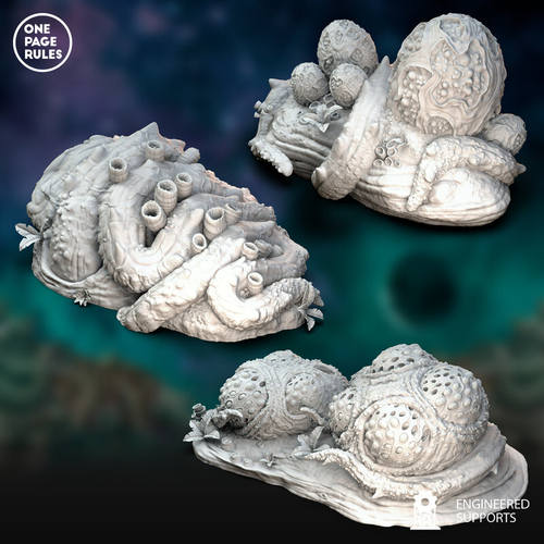 Xenos Armies Tyranids террейн баррикады 1 шт. миниатюра для dnd, днд, pathfinder, фентези, Настольная игра, НРИ, Варгейм, РПГ
