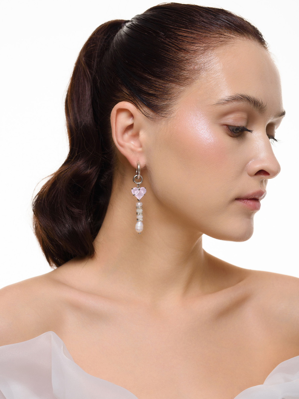 Серьги "Soul stone" Silver