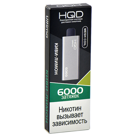 HQD Ultima Киви лимон 6000 затяжек 20мг (2%)