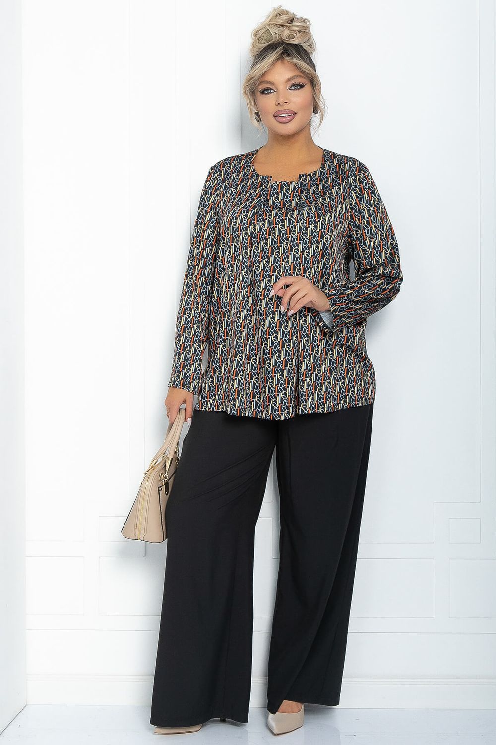 Блуза Ланта (синяя) Б11846 LT Collection