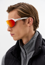 Спортивные очки 100% S2 / Soft Tact Off White / HiPER Red Multilayer Mirror Lens