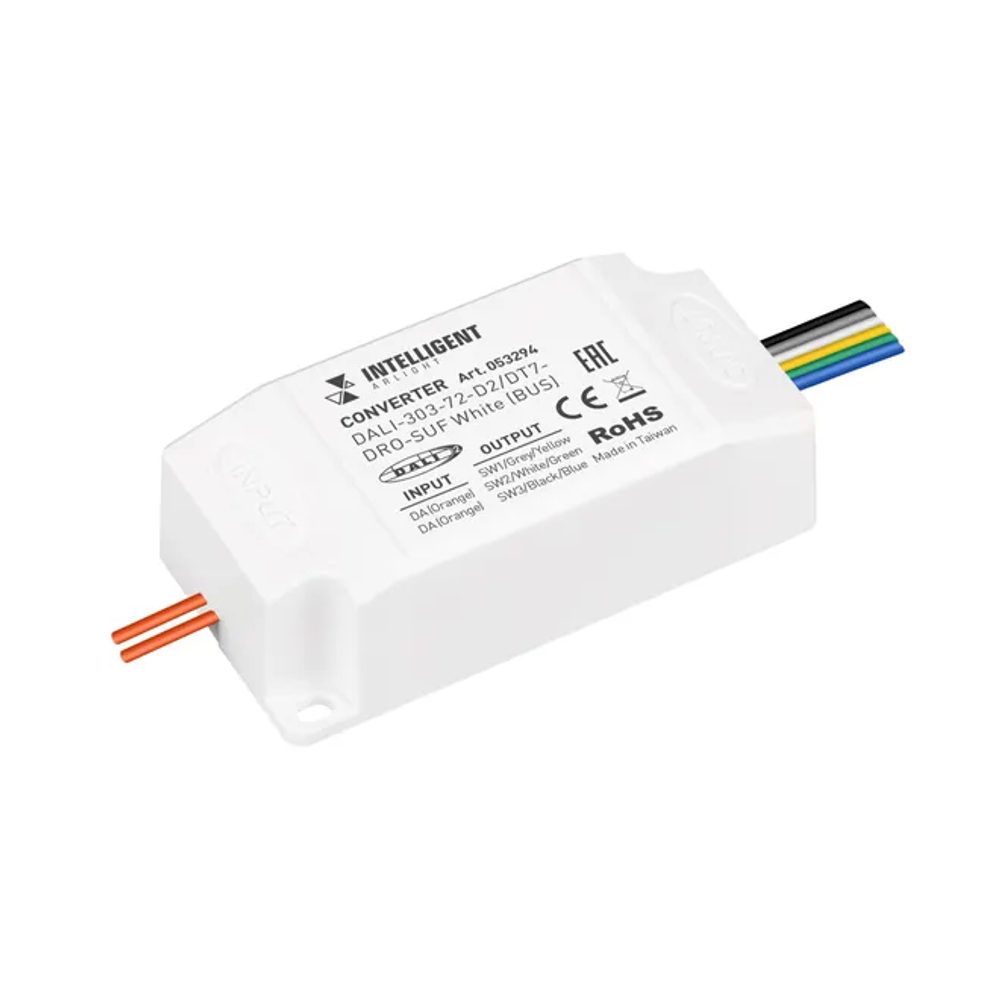 INTELLIGENT ARLIGHT Конвертер DALI-303-72-D2/DT7-DRO-SUF White (BUS) (IARL, Пластик) 053294
