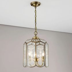 Citilux Витра-2 CL442230 Люстра подвесная витражная Бронза