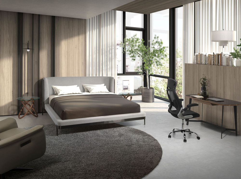 Поворотное офисное кресло Angel Cerda 4140/MLM611573 из черной ткани
