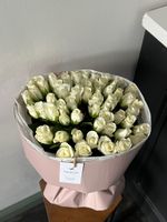 Авторский букет из белой розы 51 шт