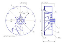 Рабочее колесо дымососа ДН-3.5