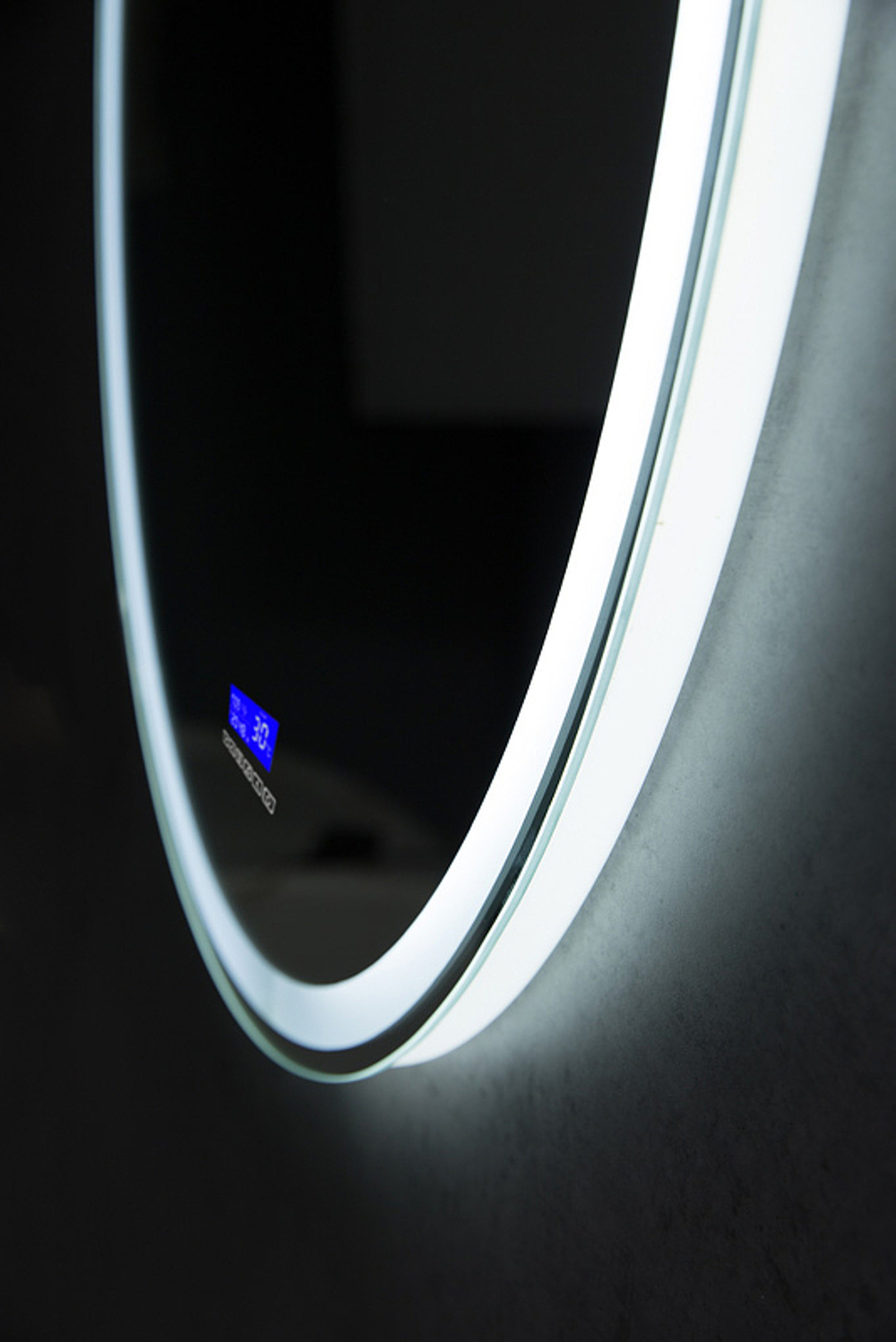 Зеркало BelBagno SPC-RNG-800-LED-TCH-RAD с подсветкой с сенсорным выключателем с bluetooth с термометром с радио
