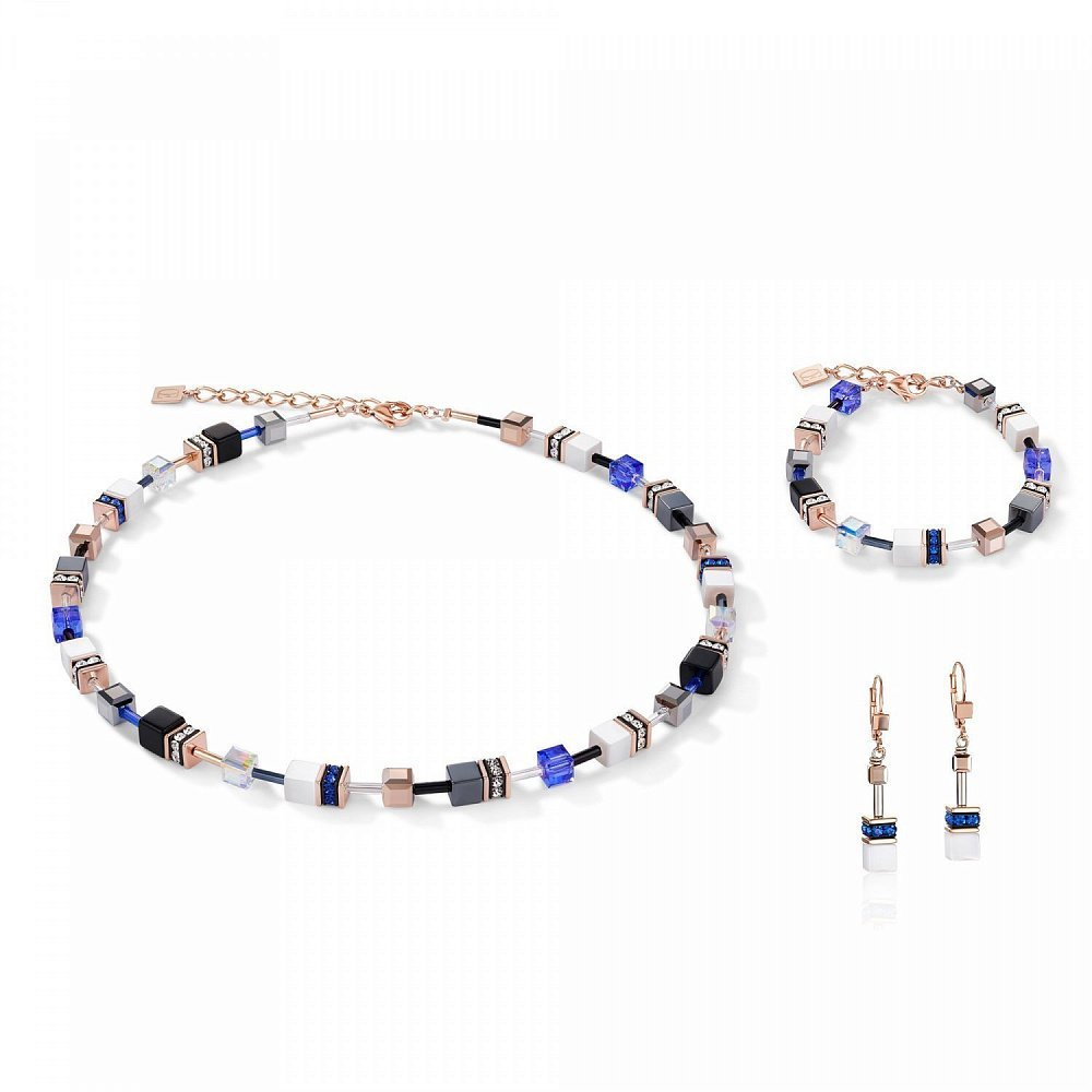 Колье Coeur de Lion Blue 4013/10-0700 цвет фиолетовый, белый, черный