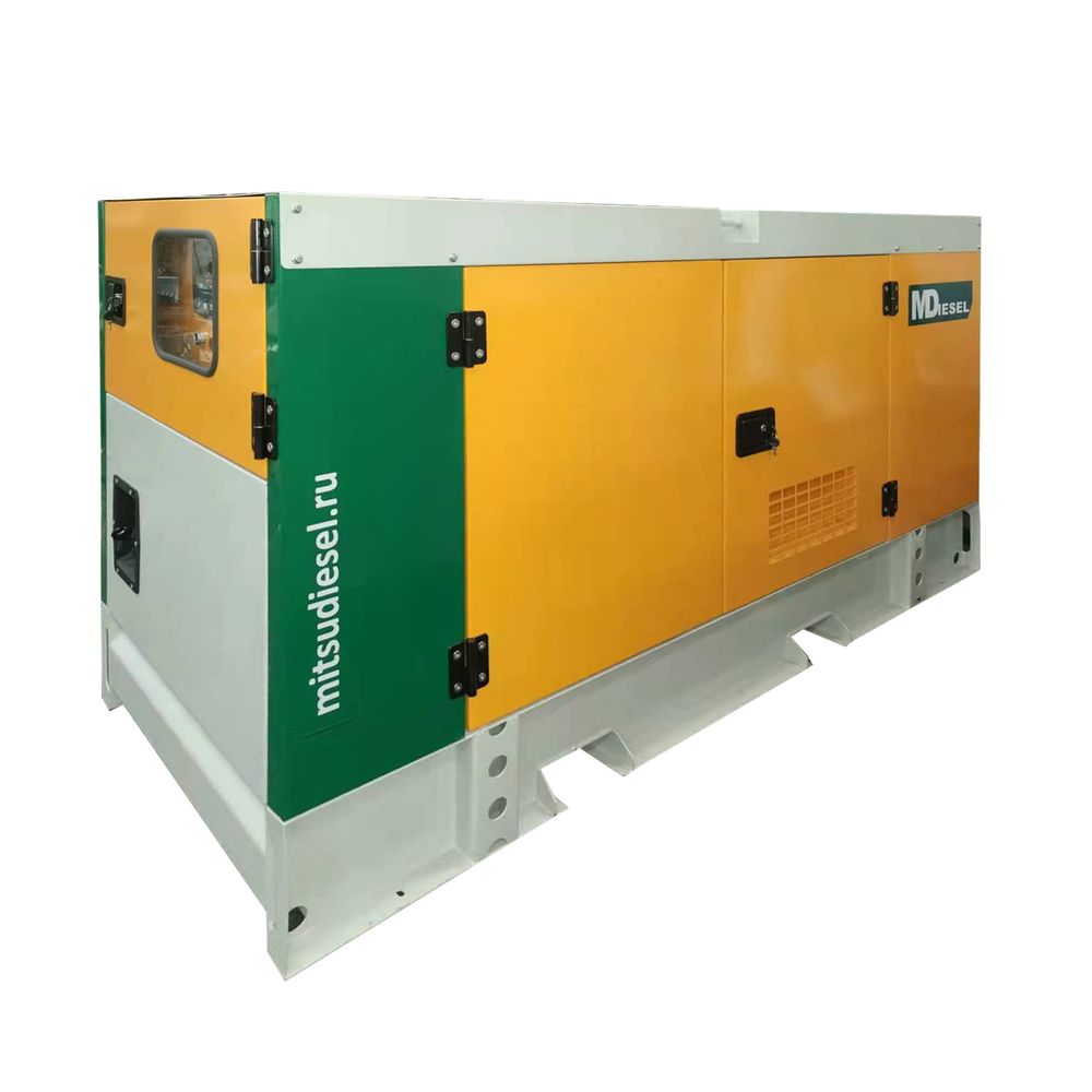 Резервный дизельный генератор МД ЭД-60-Т400-2РКМ29 в шумозащитном кожухе на шасси с АВР
