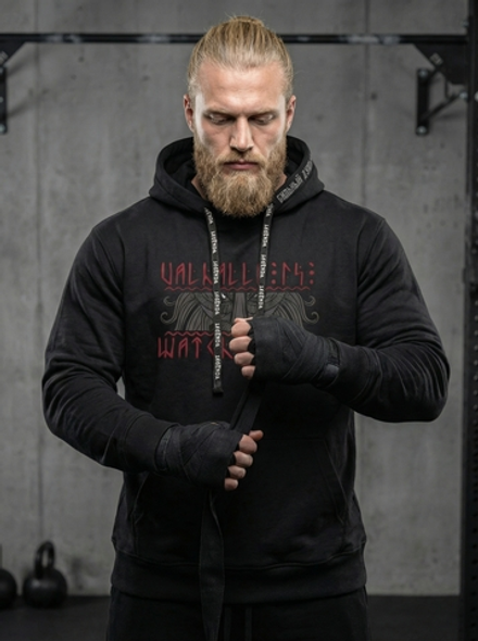 Толстовка с капюшоном и карманом кенгуру мужская LEGENDA Вальхалла