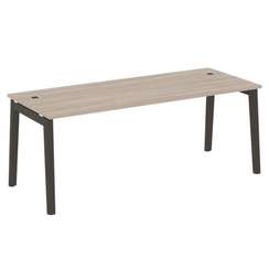 Onix Wood Direct Стол руководителя OW.SRR-6.8 Дуб Аттик/Дуб Темный/Металл Антрацит 1980*800*750