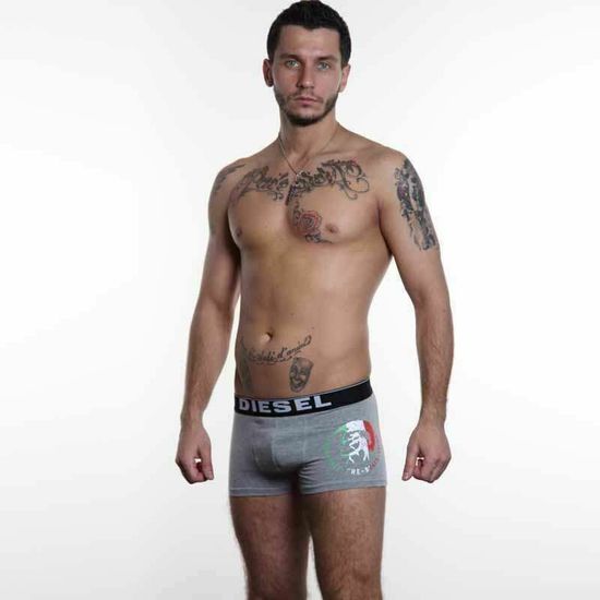 Мужские трусы боксеры серые Diesel