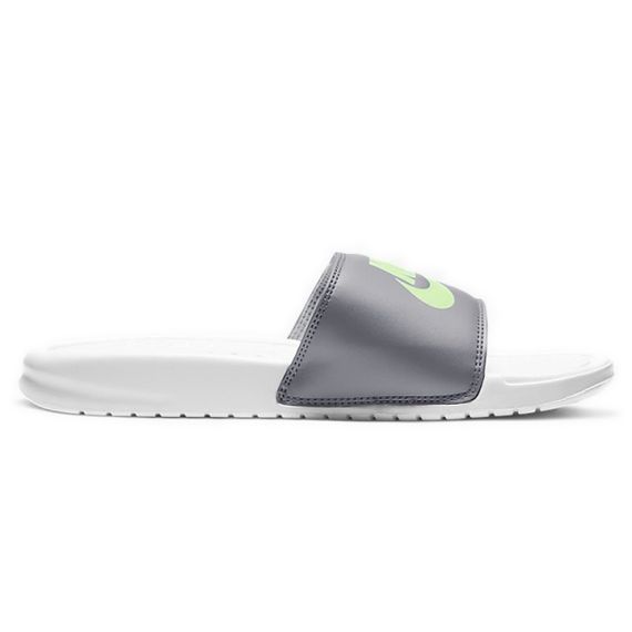 Nike Benassi Slides 'White Grey Green'