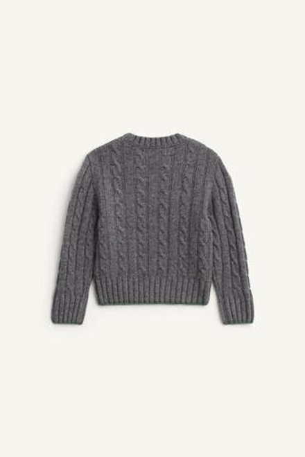 ZARA ВЯЗАНЫЙ СВИТЕР, СЕРЫЙ