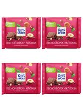 Шоколад молочный Ritter Sport Лесной орех Клюква 100 г x 4 шт
