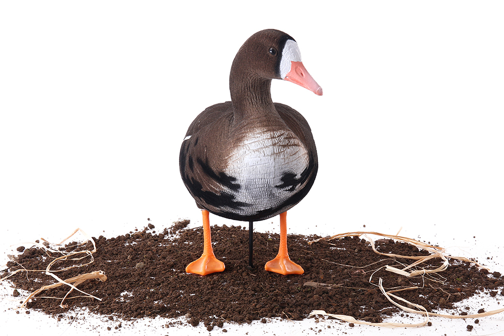 Белолобый гусь Softplast 3D ЖИВОЕ ПЕРО мод. BS-3D-UV