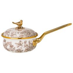 КОВШ LEFARD ЭМАЛИРОВАННЫЙ 14СМ / 0,9Л D=14 СМ ДЛИНА=31СМ ПОДХОДИТ ДЛЯ ИНДУКЦИОН