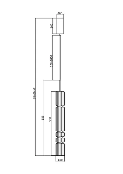 Подвесной светильник Ордо / Ordo 3000К 8Вт Maytoni mod272pl-l12bs3k