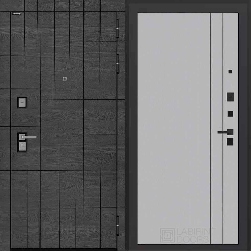 Входная дверь Бункер БН-09 - 10 Серый софт рельеф