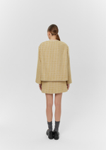 Жакет твидовый, золотой