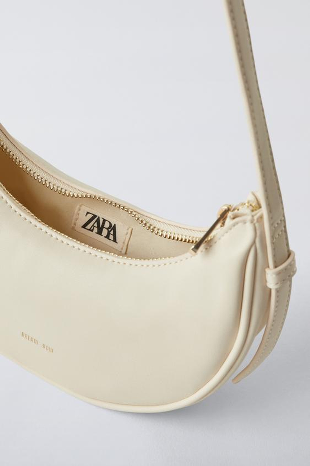 ZARA СУМКА НЕЙТРАЛЬНОГО ОТТЕНКА, ЭКРЮ