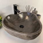 Каменная раковина из речного камня RS-05380 (53*49*15) 0857 из натурального камня