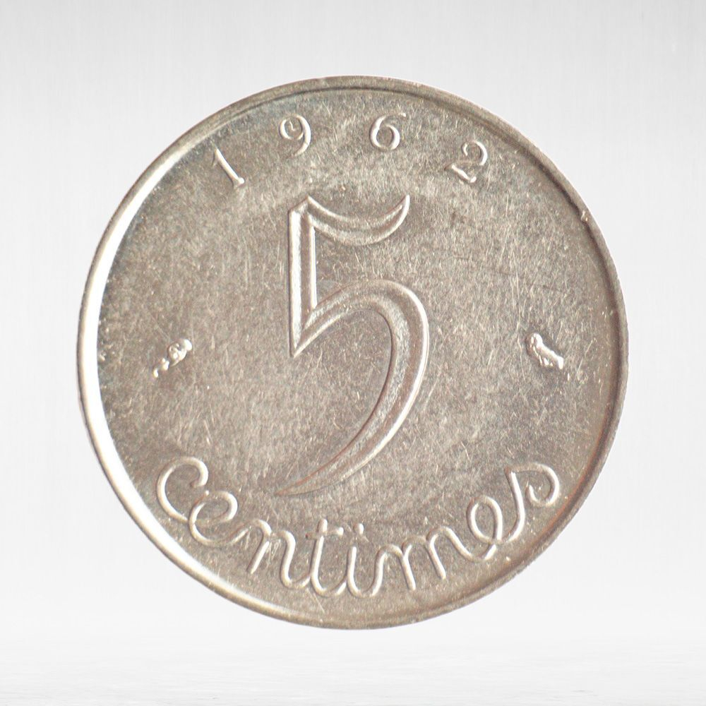 France, 5 Centimes 1962 - 5th Republic, XF