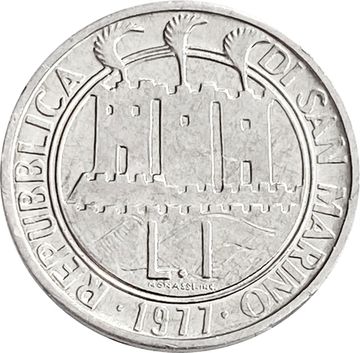 1 лира 1977 Сан-Марино. ФАО, Экология