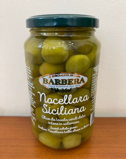 Оливки зеленые Barbera Nocellara Siciliana, Италия, 560г.