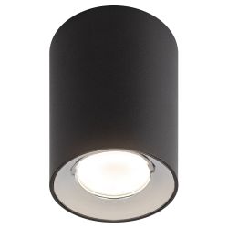 Светильник настенно-потолочный спот ЭРА OL1 GU10 BK/CH под лампу MR16/GU10 черный/хром IP20