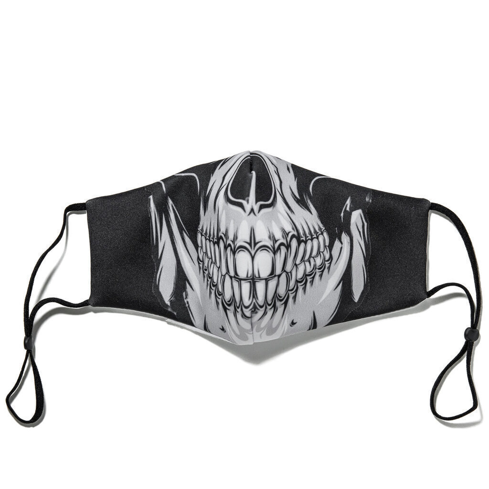 Маска гигиеническая 22,5*13см "Череп" хлопок + полиэстер