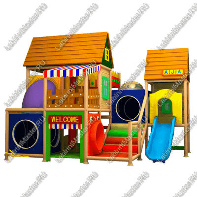 Детский игровой лабиринт «Городок мечты»