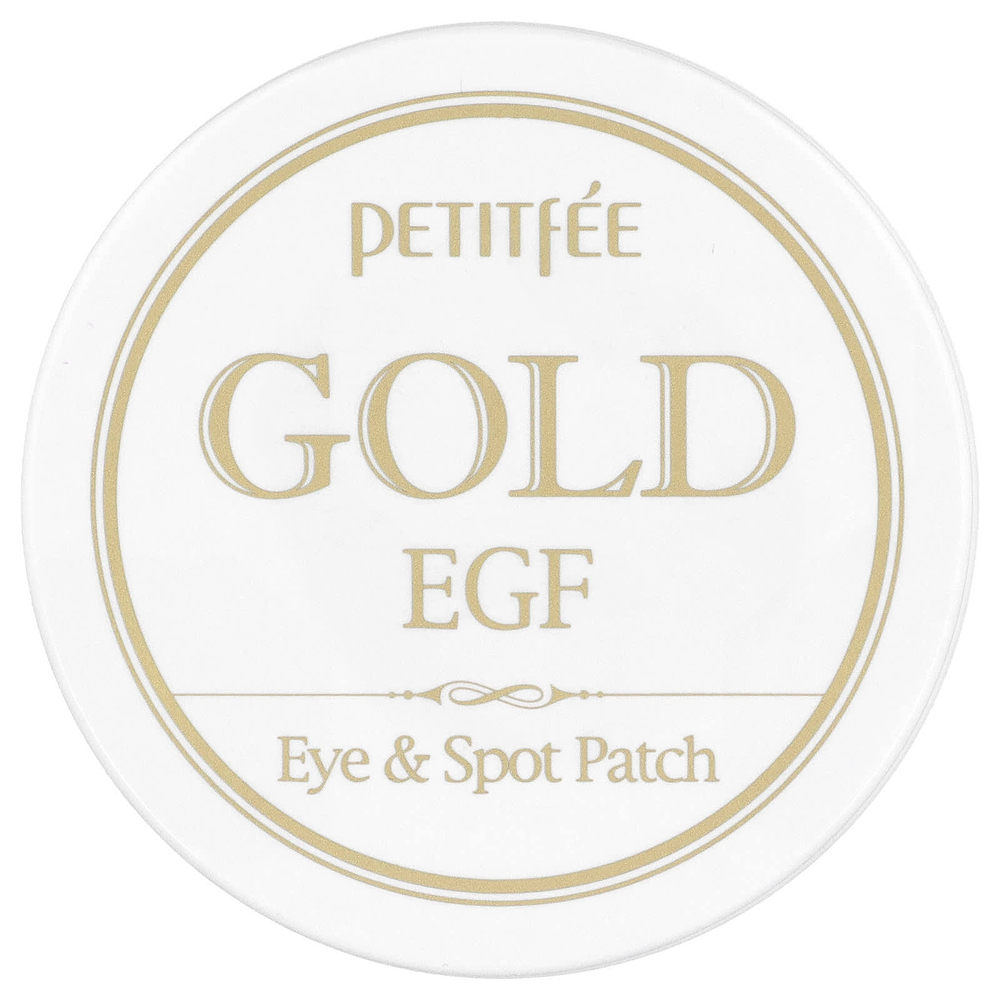 Petitfee, патч для глаз и точечного нанесения, с золотом и EGF, 60 патчей для глаз (1,1 г) и 30 патчей для точечного нанесения (0,6 г)