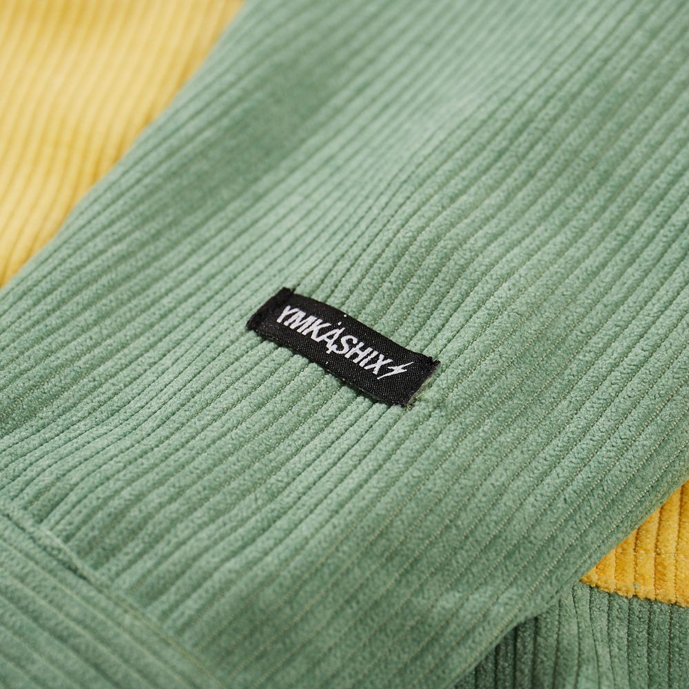 Рубашка YMKASHIX Velvet Button Зеленая