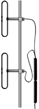 Comtech TC120D2-6 Коллинеарная дипольная антенна авиационного диапазона 108–136 МГц