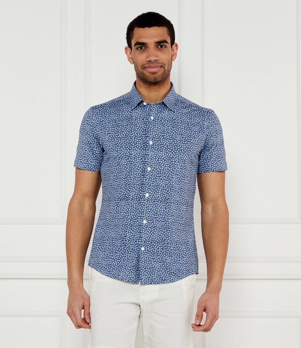 Рубашка P-ROAN-ken-SH-C1-242 BOSS BLACK - голубой(50539448)