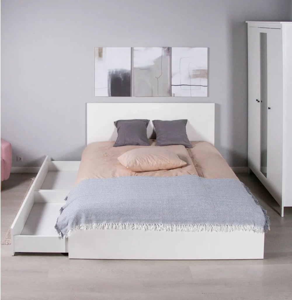 Комплект выкатных ящиков Варма Сэнгбокс, 100*61*26,5 см, белый